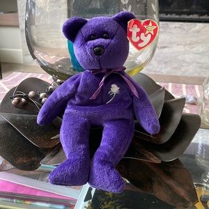 Princess Diana TY Bear RARE 1ST YEAR EDITION Collectible 1997 Beanie Baby 8.5"
